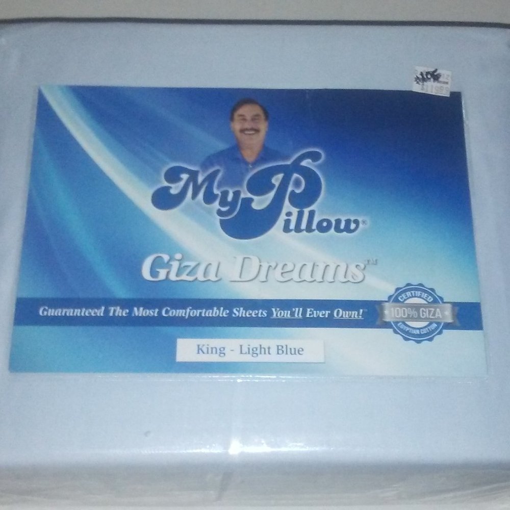 My Pillow, Giza Dream Sheets, King, Light Blue